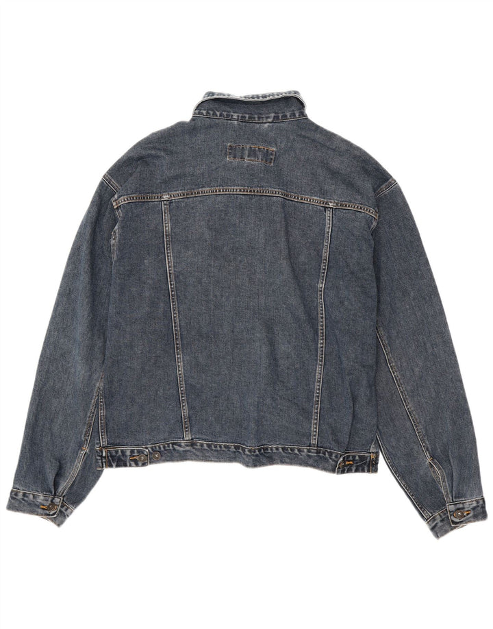 Giacca di jeans da uomo OLD NAVY UK 40 grande cotone blu navy