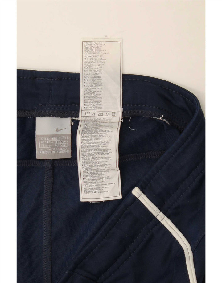 Pantaloni da tuta da uomo Nike Large in poliestere blu navy