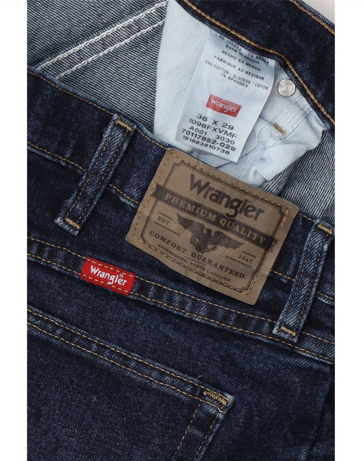 Jeans dritti da uomo Wrangler W36 L29 cotone blu