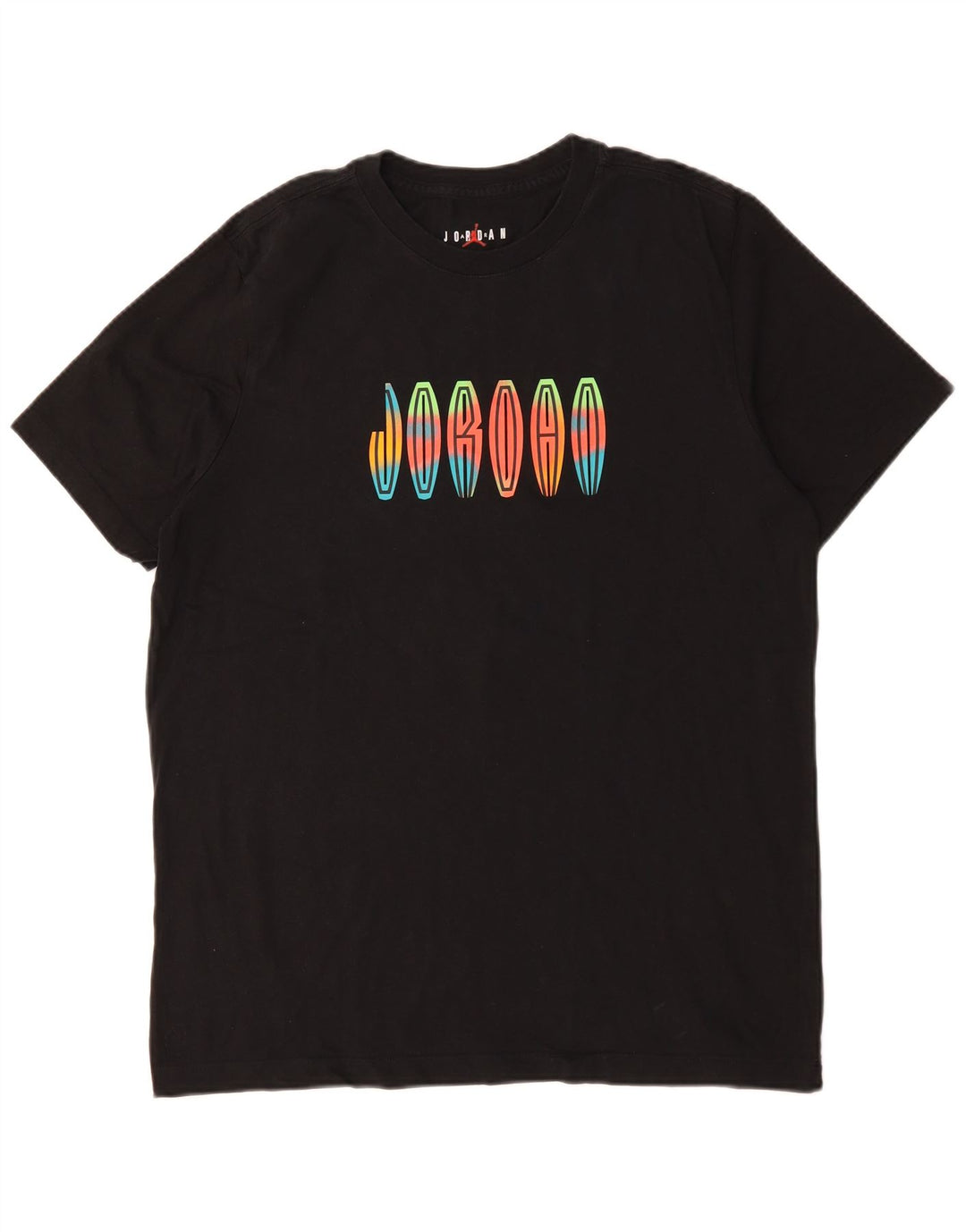 JORDAN T-shirt grafica da uomo grande in cotone nero