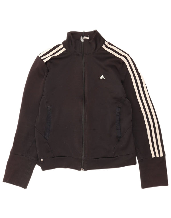 Giacca da ginnastica Adidas Climalite Crop da donna UK 12 media nera