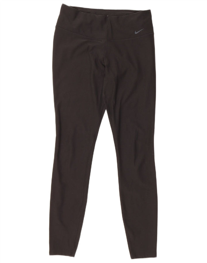 Leggings NIKE Dri Fit da donna UK 14 poliestere nero medio