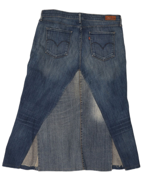 Gonna di jeans skinny Demi Curve da donna Levi's W32 grande cotone blu
