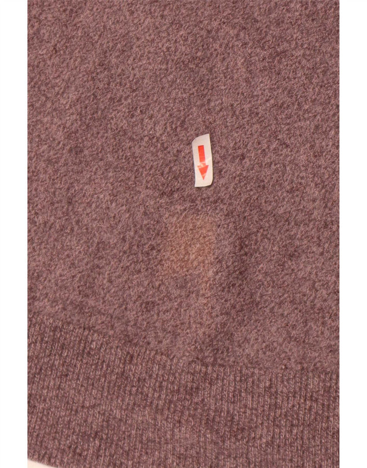 Maglione maglione a collo alto da donna Massimo Dutti UK 8 piccolo in lana grigia