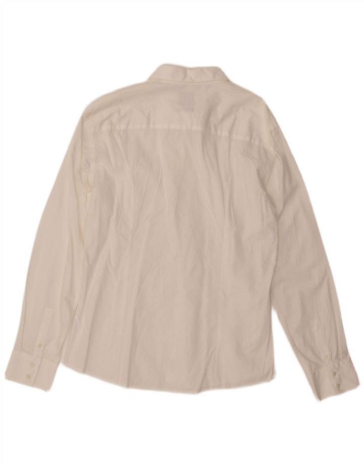 CALVIN KLEIN Camicia slim fit da uomo XL Bianca