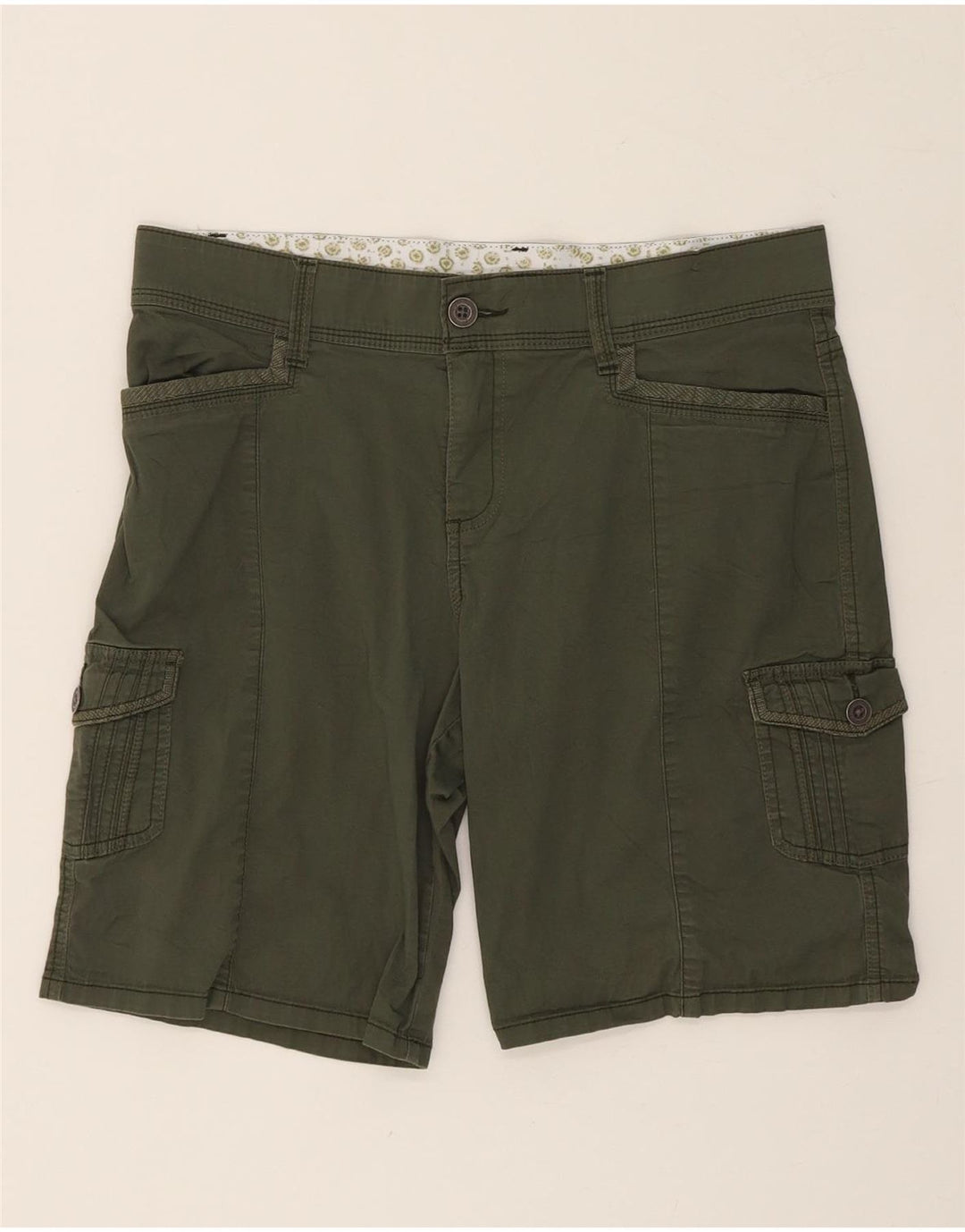 LEE Womens Cargo Shorts US 12 Large W34 Green Cotton Vintage Lee and Second-Hand Lee from Messina Hembry 