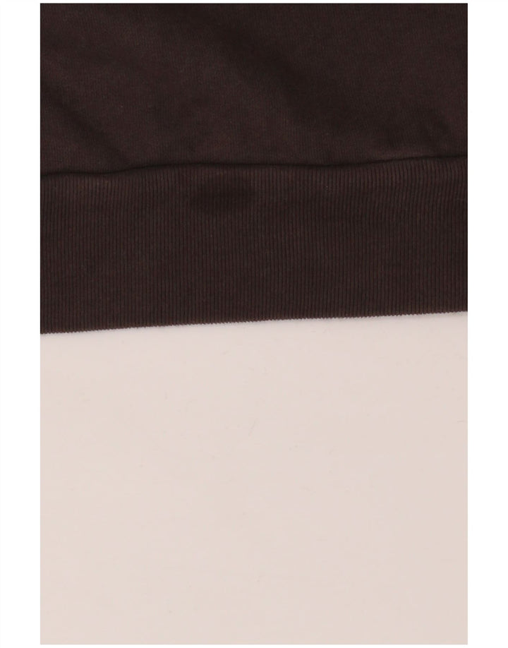 Calvin Klein Jeans Felpa grafica da uomo Maglione piccolo in cotone marrone