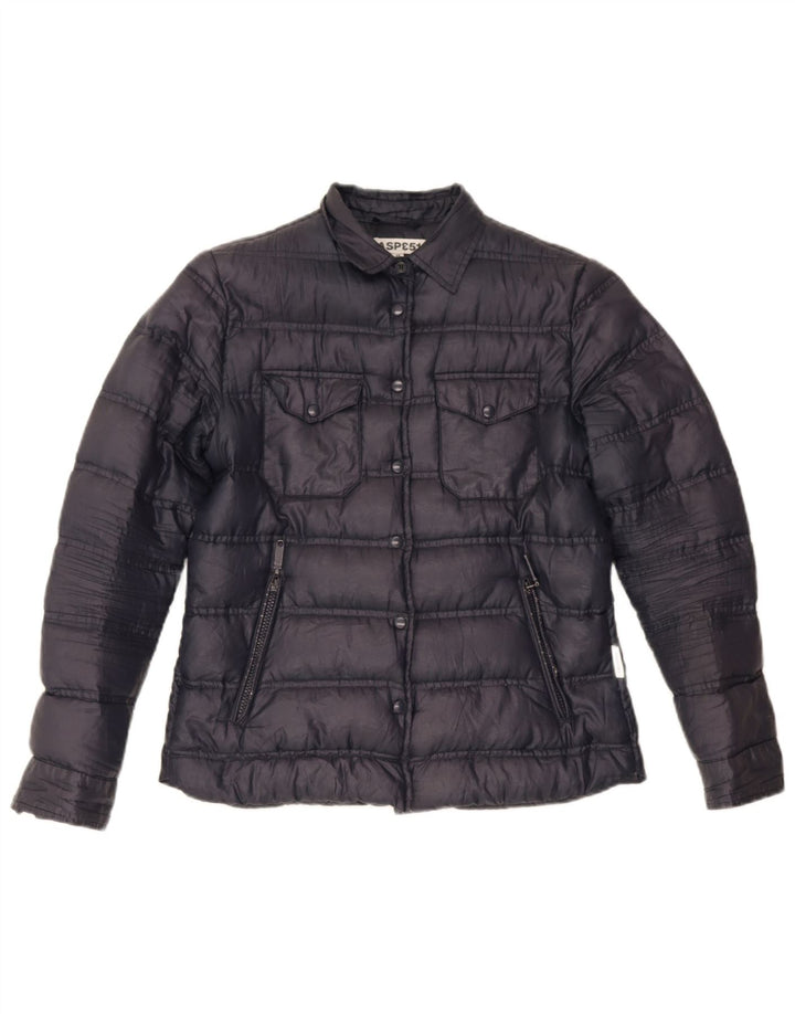 Giacca imbottita da donna Aspesi UK 12 medio blu navy poliestere