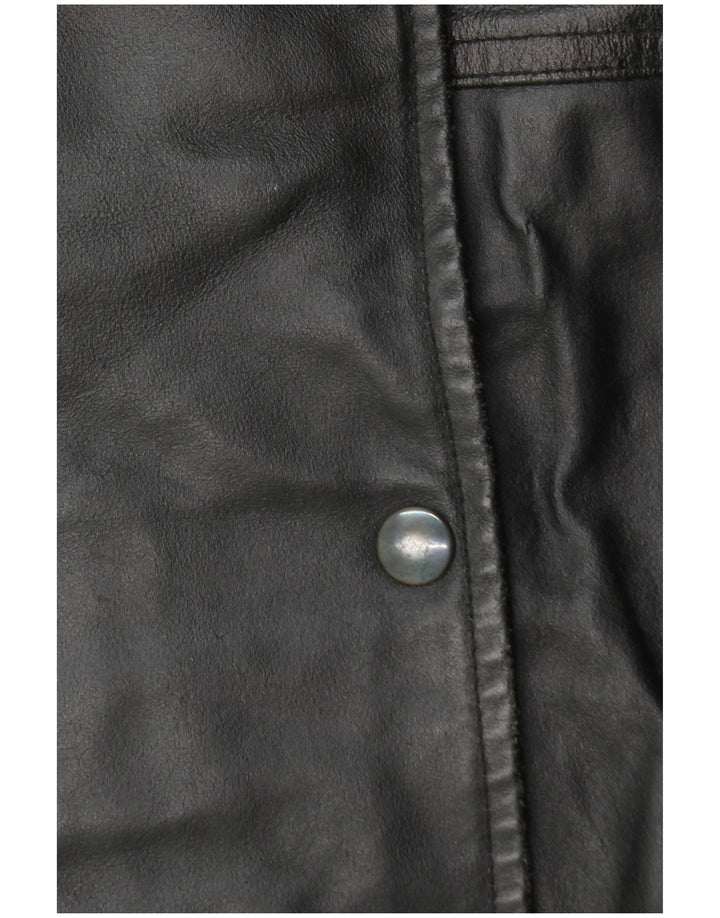 Cappotto in Pelle Donna La Griffe IT 54 3XL Pelle Nera