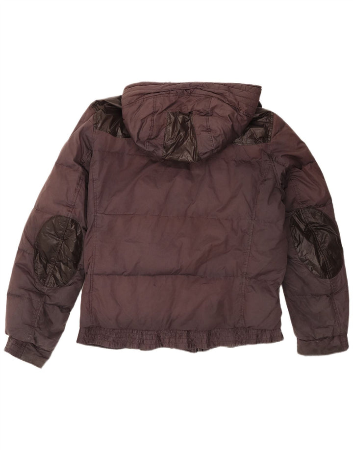 Giacca imbottita con cappuccio da uomo Hugo Boss UK 38 medio marrone