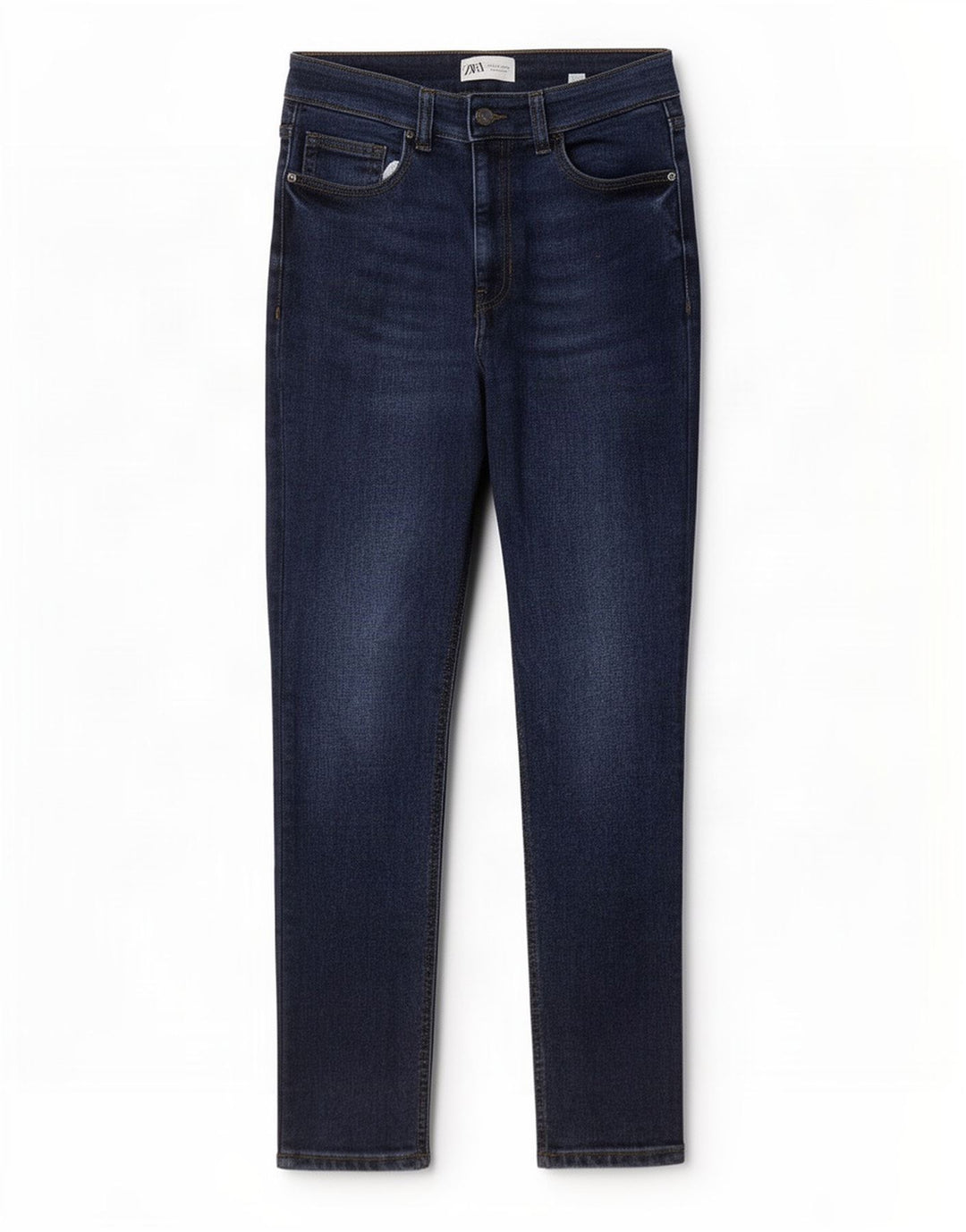 Jeans slim da donna Zara medi W28 L27 cotone blu
