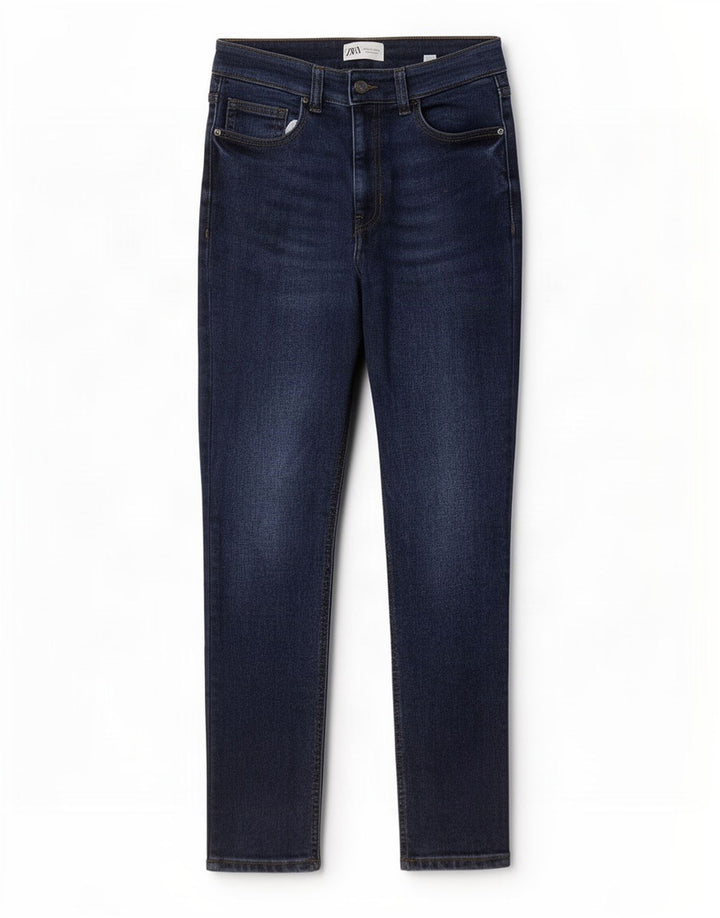 Jeans slim da donna Zara medi W28 L27 cotone blu