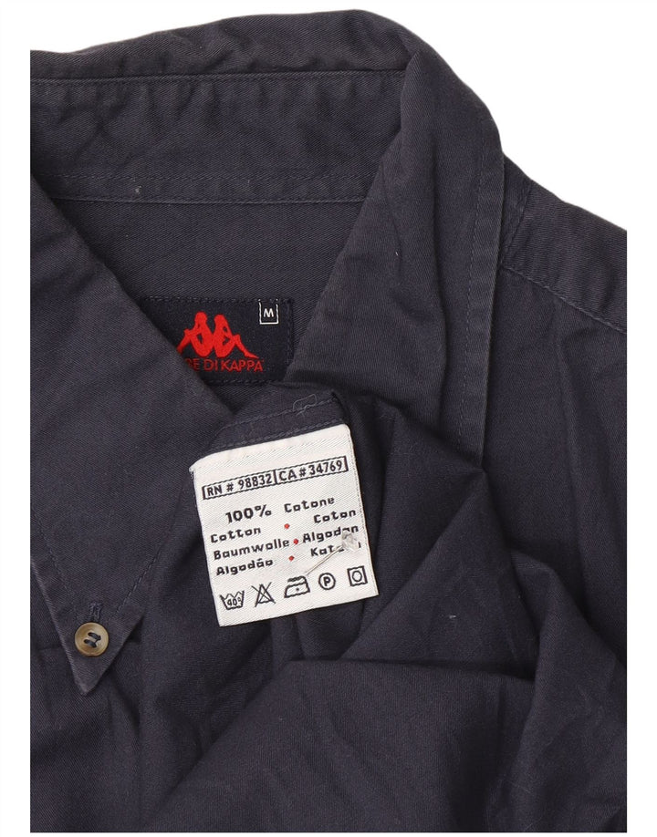 Camicia Kappa Uomo Media Cotone Blu Navy