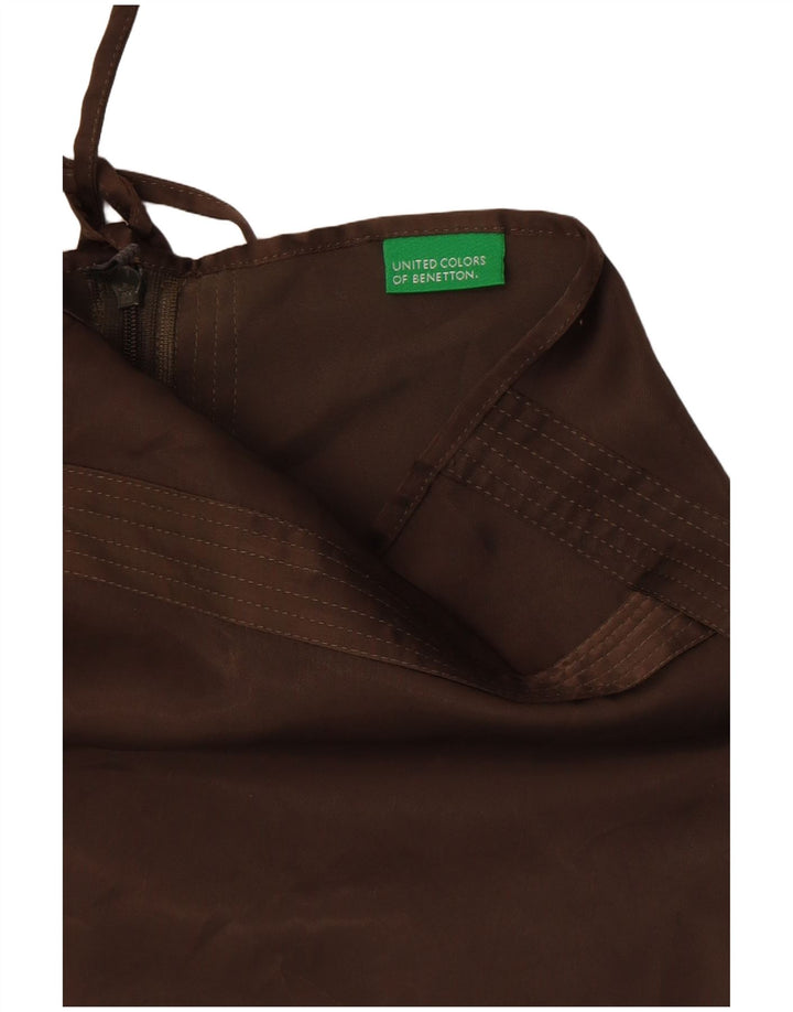 Gonna a trapezio da donna Benetton W28 medio kaki