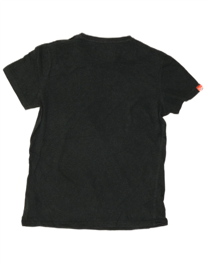 T-shirt da uomo Superdry Top grande in cotone nero