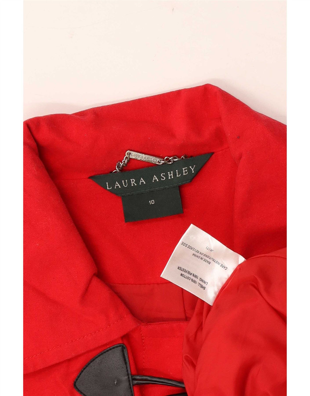 Borsone da donna Laura Ashley UK 10 piccolo cotone rosso