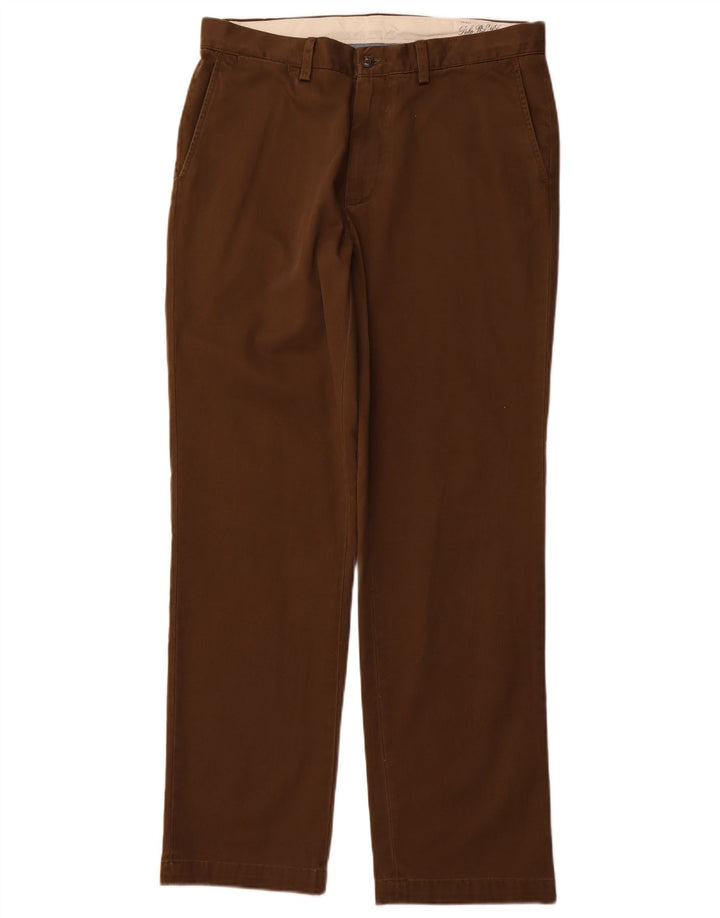 POLO RALPH LAUREN Pantaloni chino dritti vestibilità classica da uomo W33 L32 Marrone