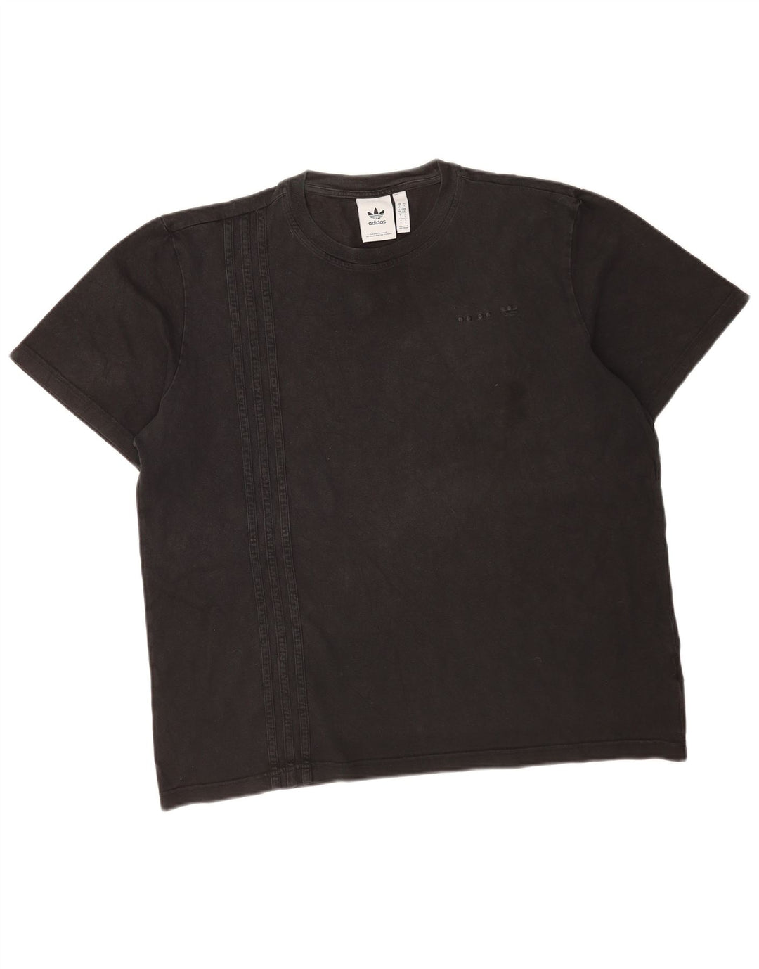T-shirt Adidas da uomo Top Large in cotone nero