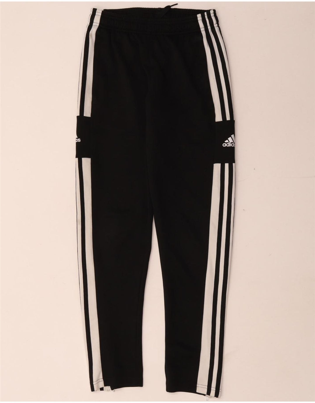 Pantaloni da tuta con grafica Adidas da ragazzo 11-12 anni in poliestere nero