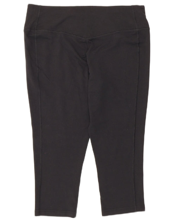 Leggings Nike Dri Fit Capri da donna UK 14 grande cotone nero