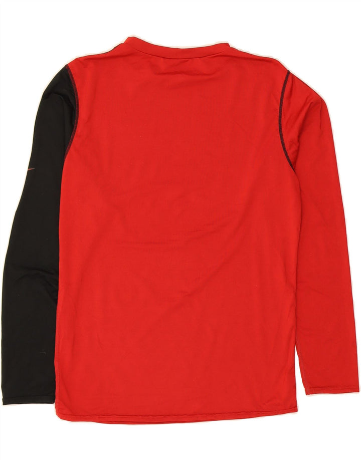 NIKE Womens T-Shirt Top UK 14 Large Red Colourblock Polyester Vintage Nike and Second-Hand Nike from Messina Hembry 