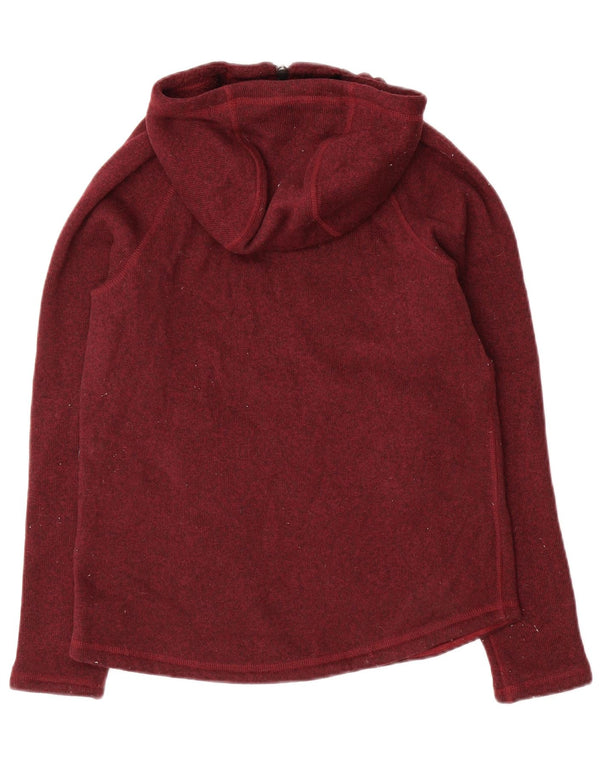 Maglione con cappuccio Sherpa da donna The North Face UK 6 XS Borgogna chiazzato