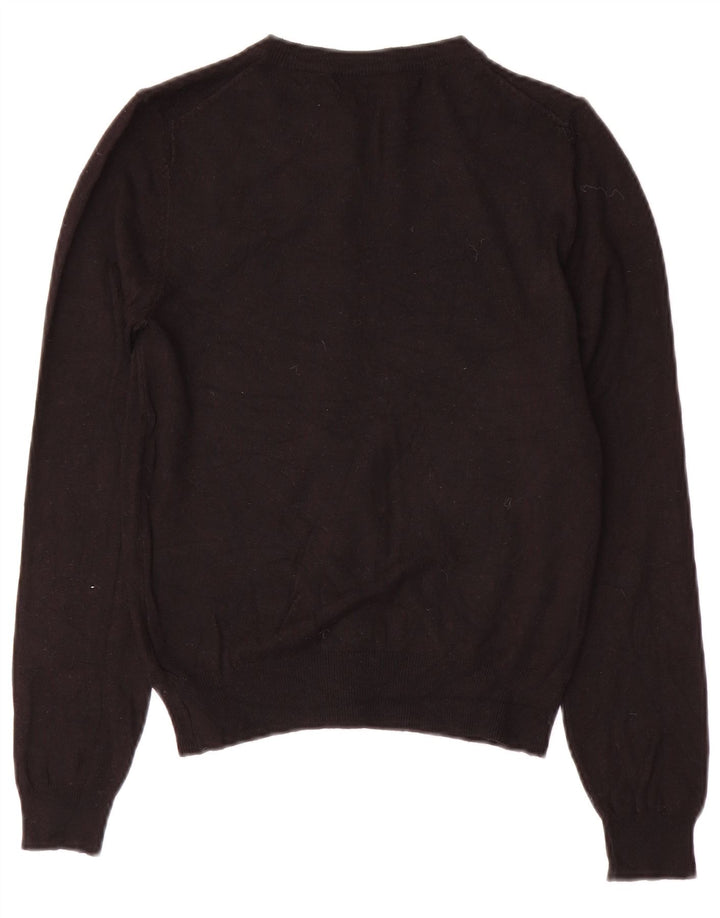 Maglione cardigan da donna Marks & Spencer UK 8 piccolo in viscosa nera