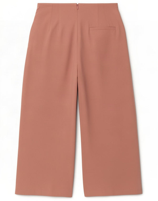 Topshop Pantaloni corti da donna a vita alta con picchetti UK 8 Small W27 L23 Rosa