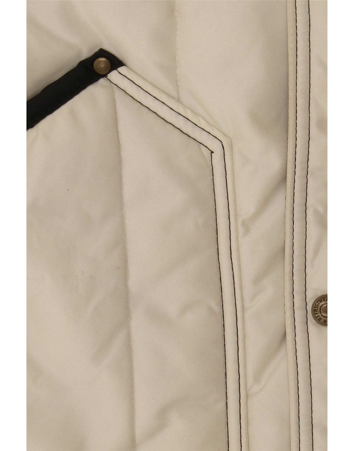 Cappotto imbottito Cruzcampo da donna Refrigiwear UK 10 Small White Colourblock