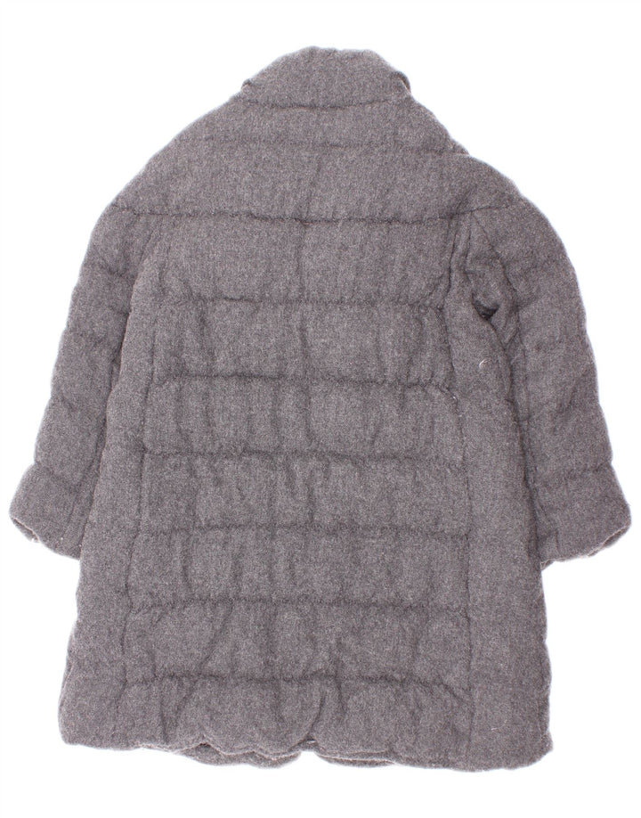 Cappotto Imbottito Bambina Moncler 3-4 Anni Viscosa Grigia