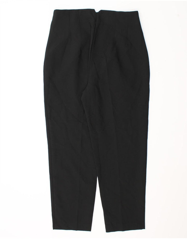Pantaloni chino affusolati da donna Zara grandi W30 L26 poliestere nero