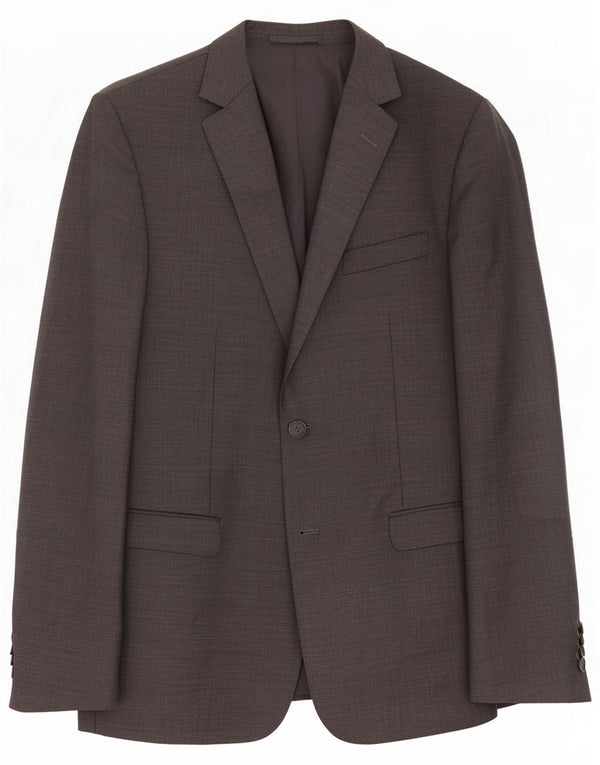 Z ZEGNA Giacca blazer da uomo a 2 bottoni IT 52 XL Lana grigia