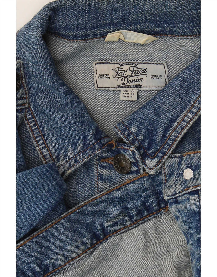 Giacca di jeans da donna Fat Face UK 12 Cotone blu medio