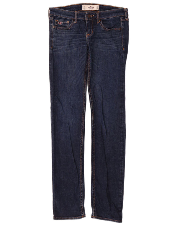 Jeans skinny Hollister da donna US 3 XS W26 L33 cotone blu navy