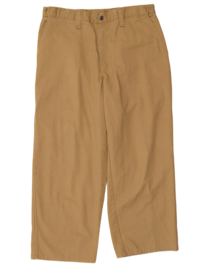 Pantaloni cargo dritti da uomo Dickies W34 L26 poliestere beige