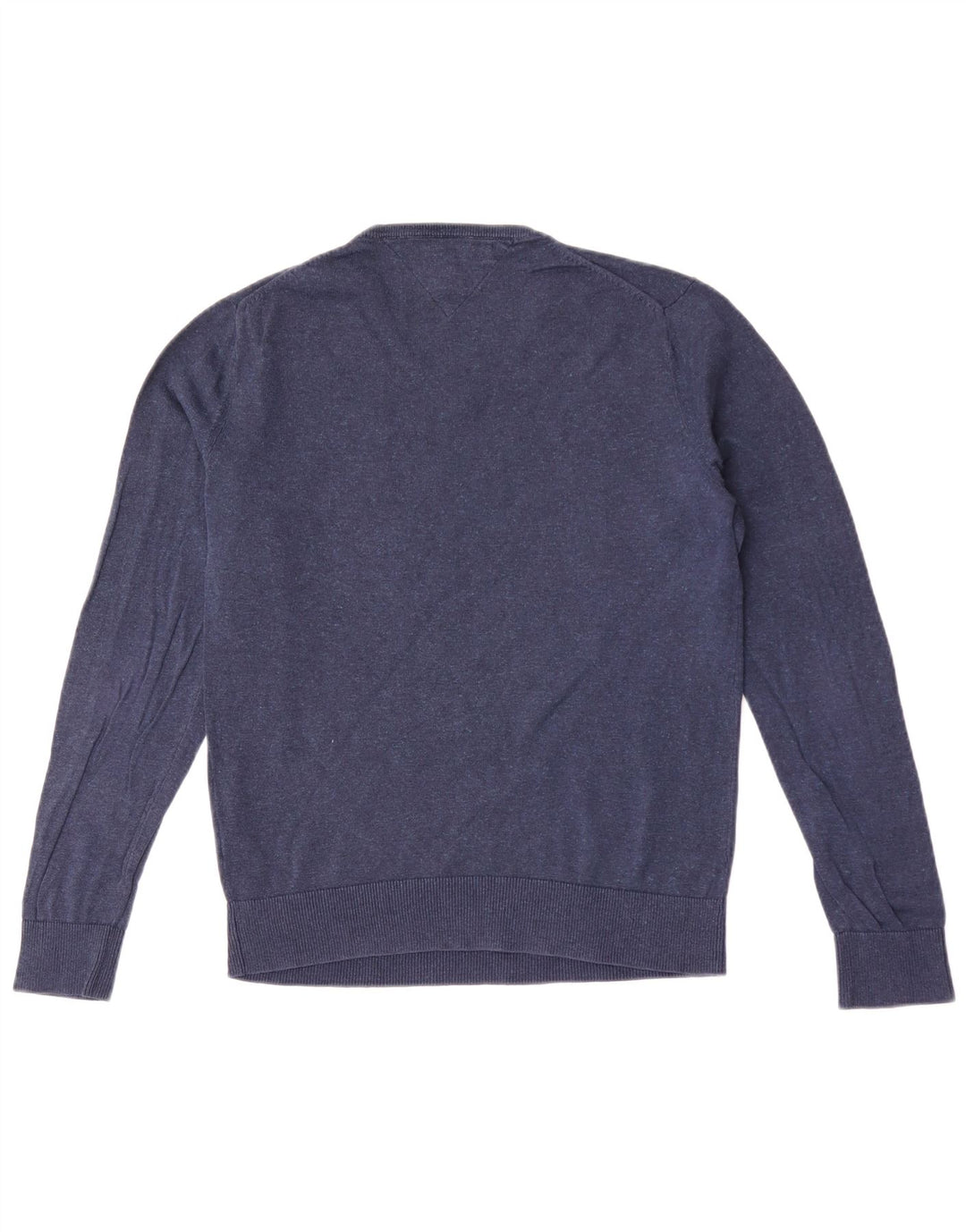 Maglione maglione con scollo a V da uomo Tommy Hilfiger piccolo lino blu navy