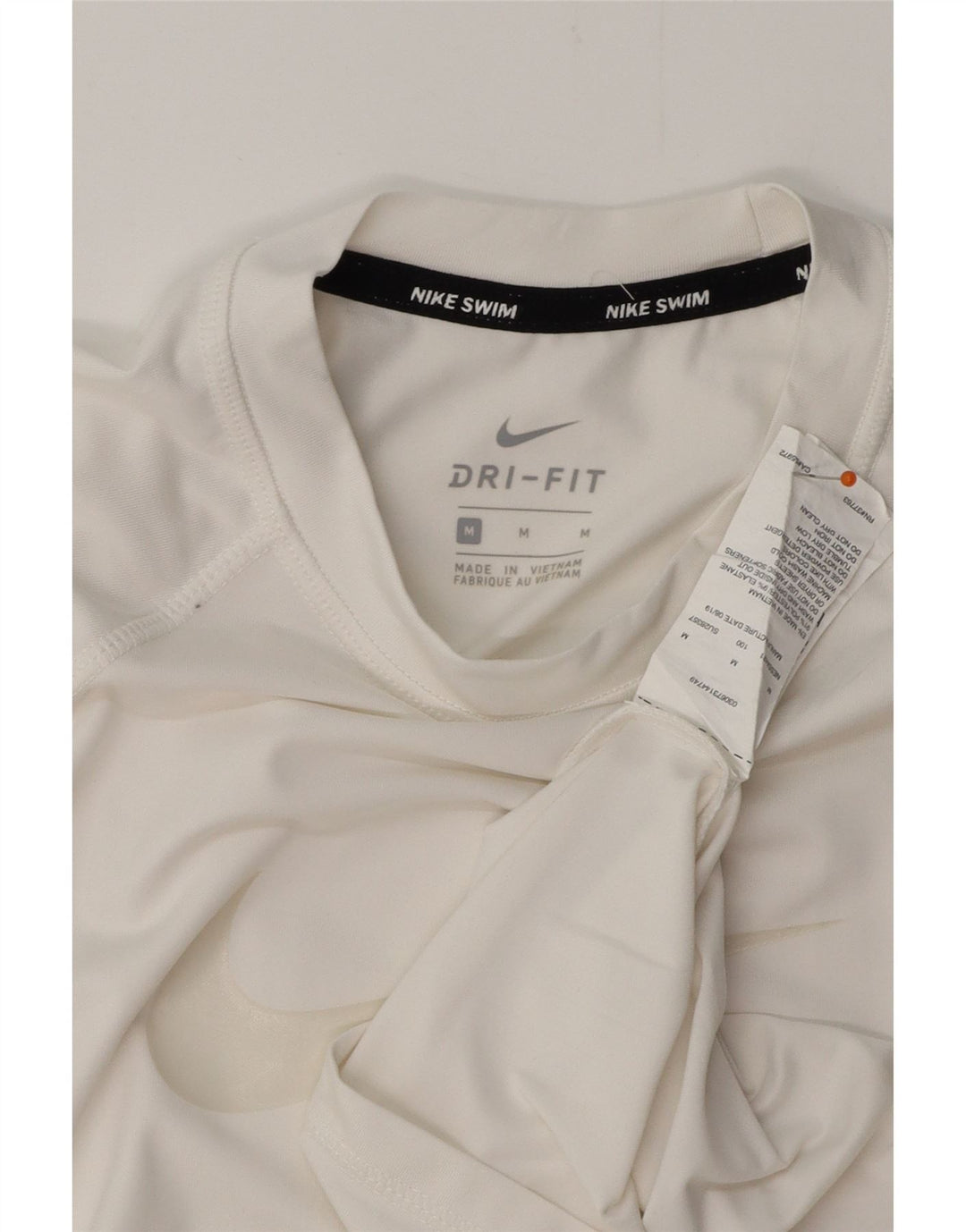 T-shirt grafica NIKE Dri Fit da donna Top UK 12 poliestere bianco medio