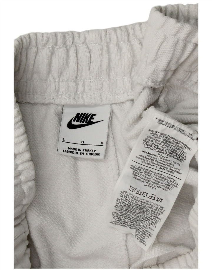 Pantaloni da tuta da uomo Nike Joggers grandi in cotone bianco