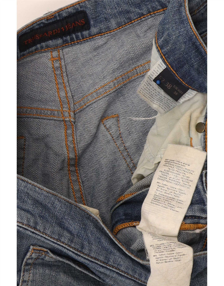 Jeans Straight Uomo Trussardi W36 L32 Blu Cotone