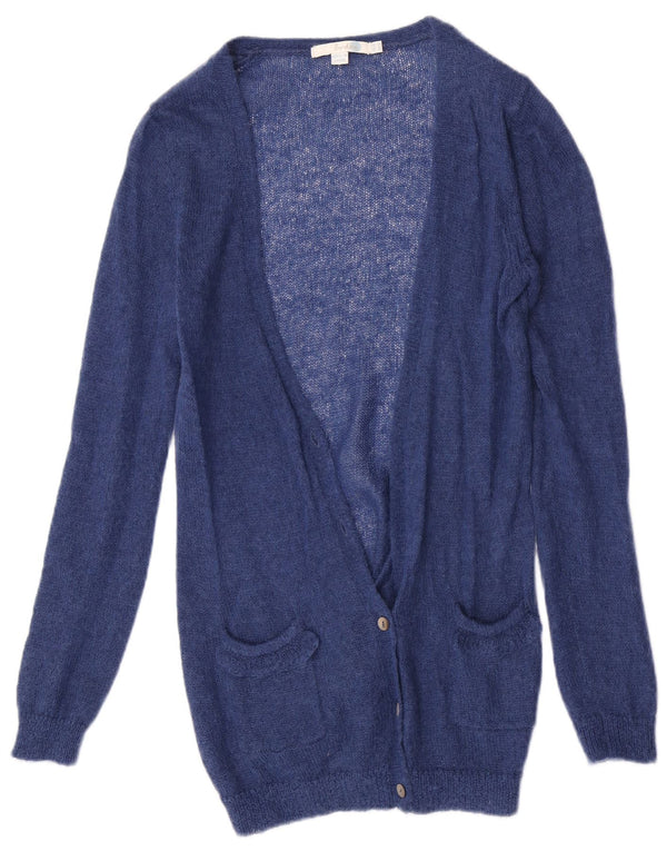 Boden Womens Cardigan Sweater UK 10 Small Blue Mohair