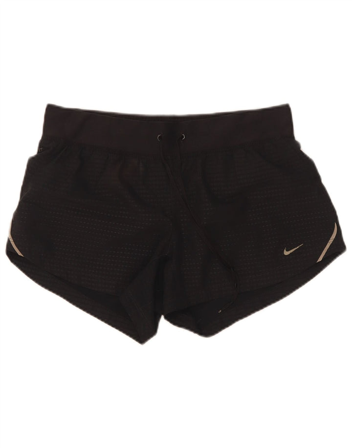 Pantaloncini sportivi Nike da donna UK 10 piccoli neri maculati