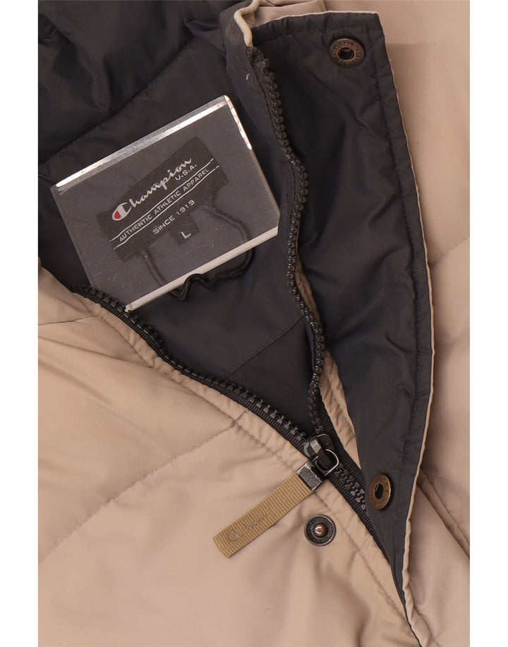 Giacca imbottita da uomo Champion UK 40 grande grigia