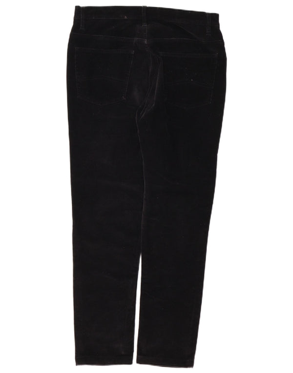 MARLBORO CLASSICS Pantaloni slim da donna in velluto a coste W29 L28 cotone nero