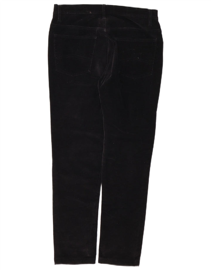 MARLBORO CLASSICS Pantaloni slim da donna in velluto a coste W29 L28 cotone nero