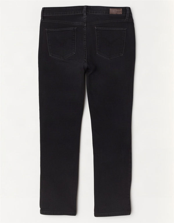 Jeans dritti a vita media Levi's Demi Curve da donna US 14 XL W32 L28 Neri