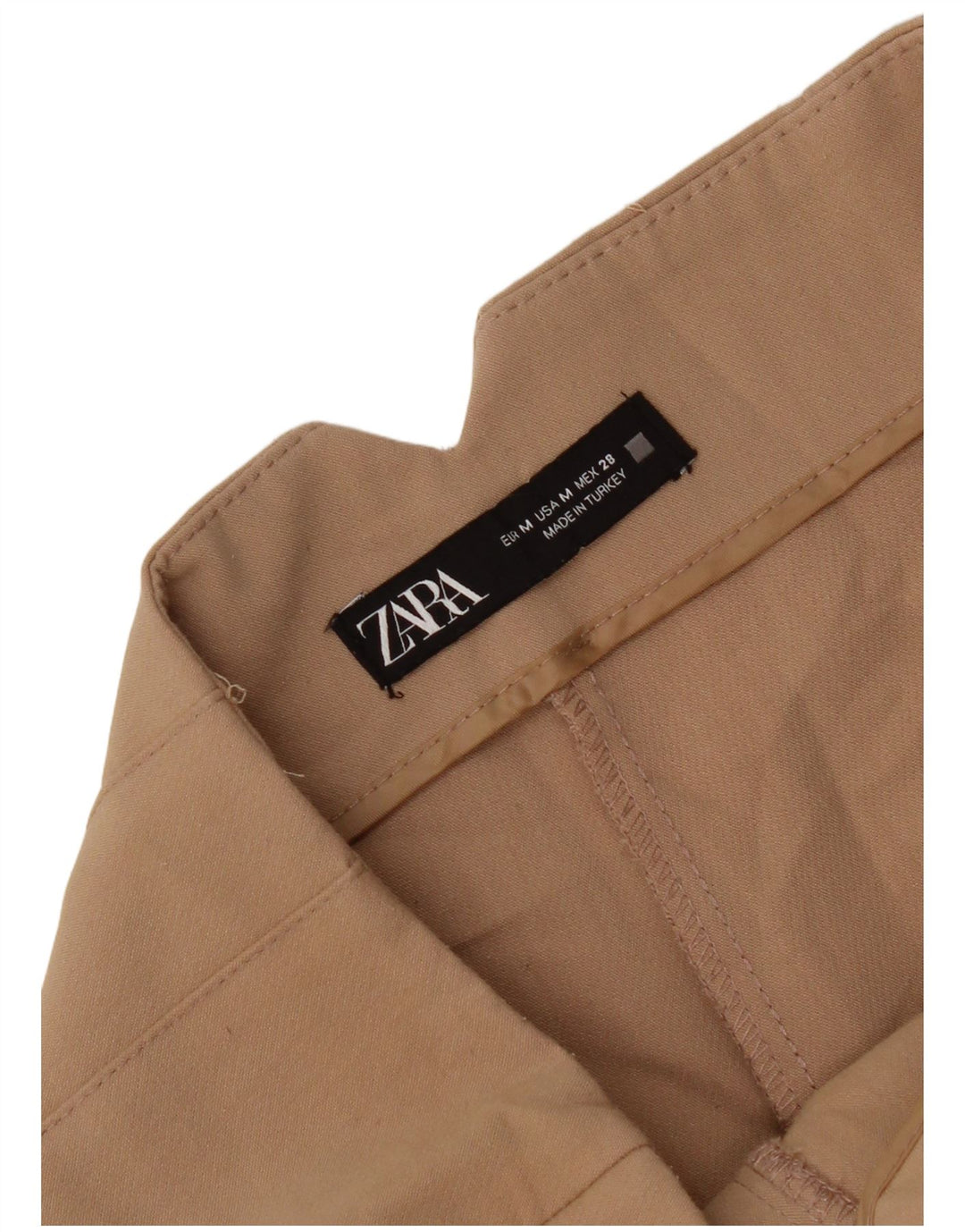 Pantaloni da abito affusolati Zara da donna medi W28 L26 Beige