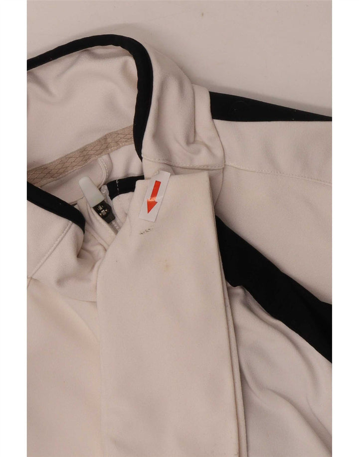 Giacca da tuta da donna Nike Dri Fit Top Jacket UK 12 Medium White Colourblock