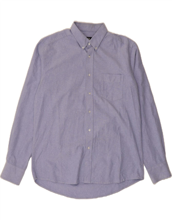 DACK'S Mens Regular Fit Shirt Large Blue Cotton Vintage Dack's and Second-Hand Dack's from Messina Hembry 
