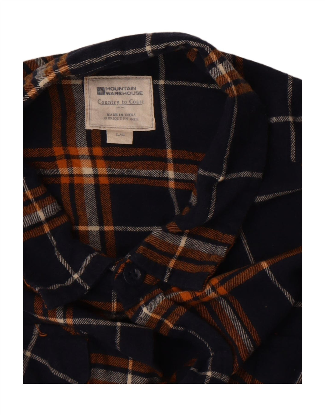 Camicia da uomo in flanella di Mountain Warehouse a quadri grandi blu navy