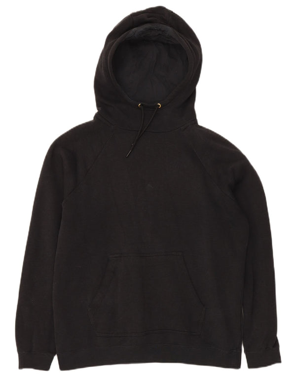 Felpa con cappuccio da uomo NIKE, cotone nero medio